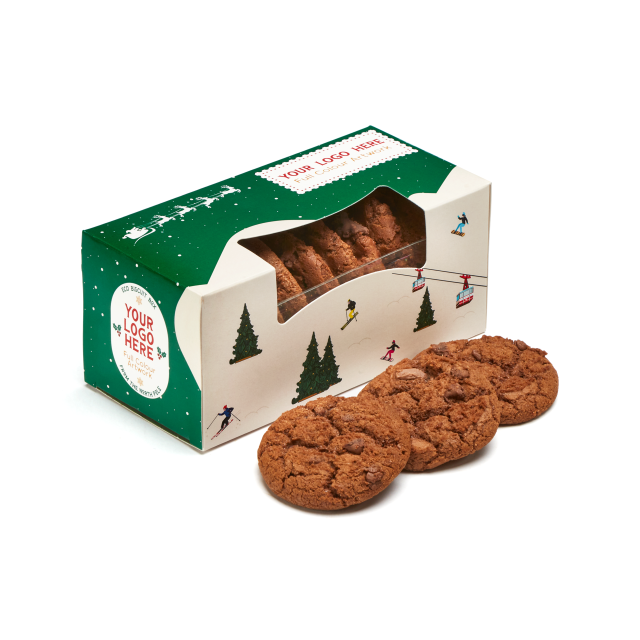 Winter Collection – Eco Biscuit Box – Triple Chocolate Chip Biscuits